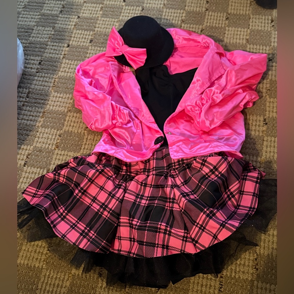 Weissman Pink Plaid Kids Dance Costume